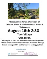 Afternoon of culture music and talk on local rivers and waterways