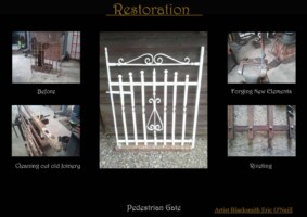 Restoring a Traditional Forged Iron Flat Bar Gate