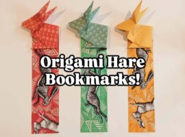 Origami Hare Bookmarks at Dublin Castle