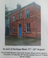 Open Day Tours - Dundalk Masonic Hall