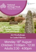 Ogham Through Clay and Scroll: Art Workshops