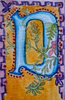 Create a Calligraphy Illuminated Bookmark Sunday