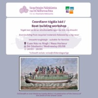 Ceardlann tógála bád/Boat building workshop