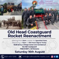 Old Head Coastguard Rocket Reenactment Walk