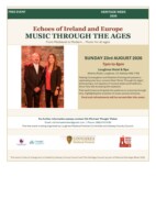 Echoes of Ireland and Europe:  MUSIC THROUGH THE AGES
