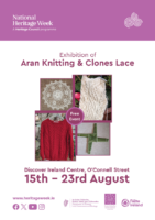 Display of Aran Knitting, Clones Lace & St Brigid's Crosses