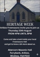 See inside the Freemasons Lodge Arklow