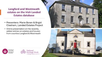 Landed Estates Database presentation relating to Longford & Westmeath