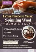 From Fleece to Yarn: Spinning Wool Demo & Talk with Gráinne Zannis