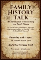 An introduction to researching your Family History
