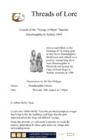 Dunshaughlin Workhouse Girls’ Voyage of Hope’ to Australia Tapestry Launch