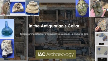 In the Antiquarians Cellar - Walk and Talk