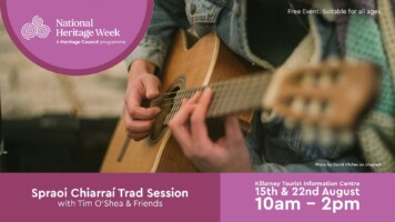 Spraoi Chiarraí Trad Session in Killarney Tourist Information Centre