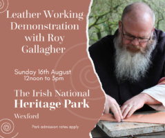 Leather Working Demonstration with Roy Gallagher