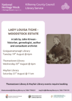 Lady Louisa Tighe talk in Thomastown Library