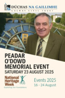 A Talk in Memory of Peadar O’Dowd – William Henry