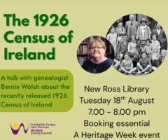 The 1926 Census of Ireland with genealogist Bernie Walsh