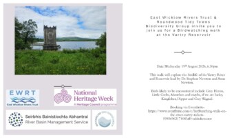 Birdwatching walk on the River Vartry