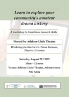 Learn to Explore your Community's Amateur Drama History