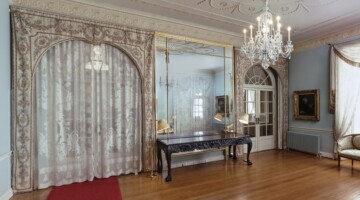 Conservation of the Nineteenth Century Silk Embroidered Portieres