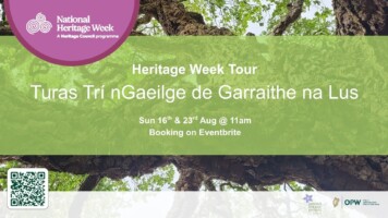 Seachtain na nOidreachta: Turas as Gaelige