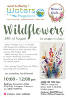 Wildflower Watercolour near the Grand Canal in Tullamore