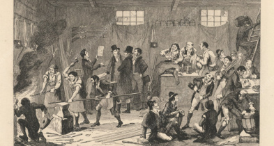 Emmett preparing for the insurrection by Cruickhank 1854 British Library Science Photo Library