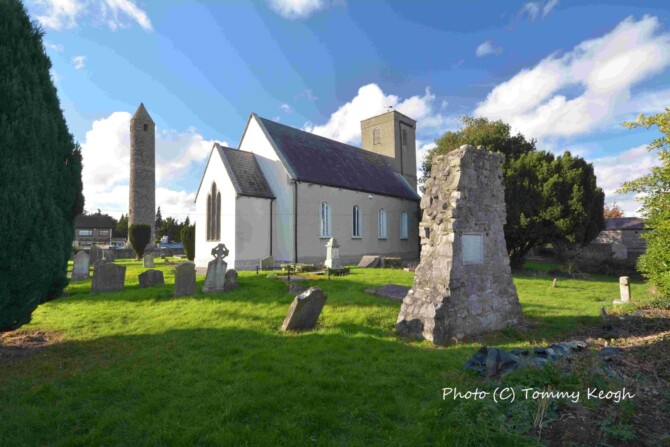 Clondalkin Round Tower and St Johns Church min min