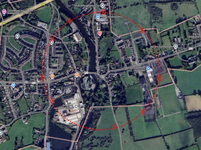 Askeaton stone circle map1