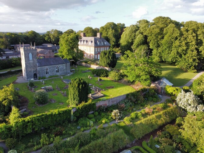 Beaulieu and garden aerial shot Beaulieu and garden aerial shot