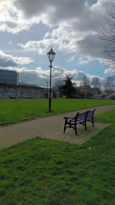 Bench and Lamp Bench and Lamp