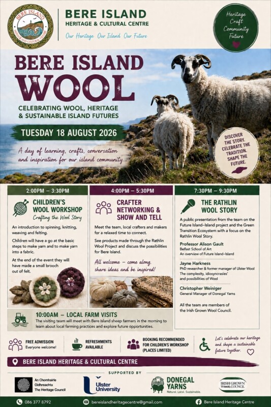 Bere Island Heritage Wool Poster 2026 Bere Island Heritage Wool Poster 2026