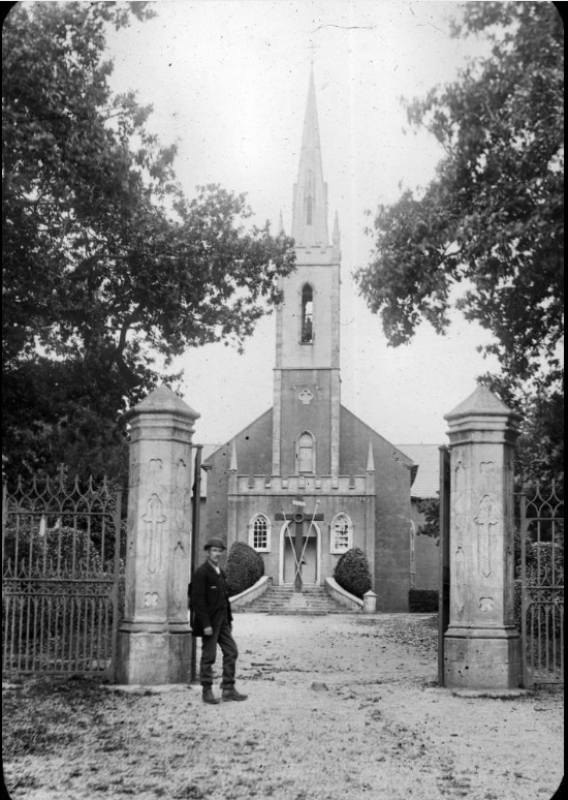 Church Old Photo outside gates