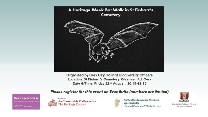 Cork City Heritage Week Bat Walk Poster Cork City Heritage Week Bat Walk Poster
