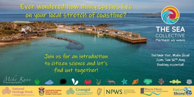 Explore Your Shore event at Portmór Pier Heritage Week 16 Aug2026