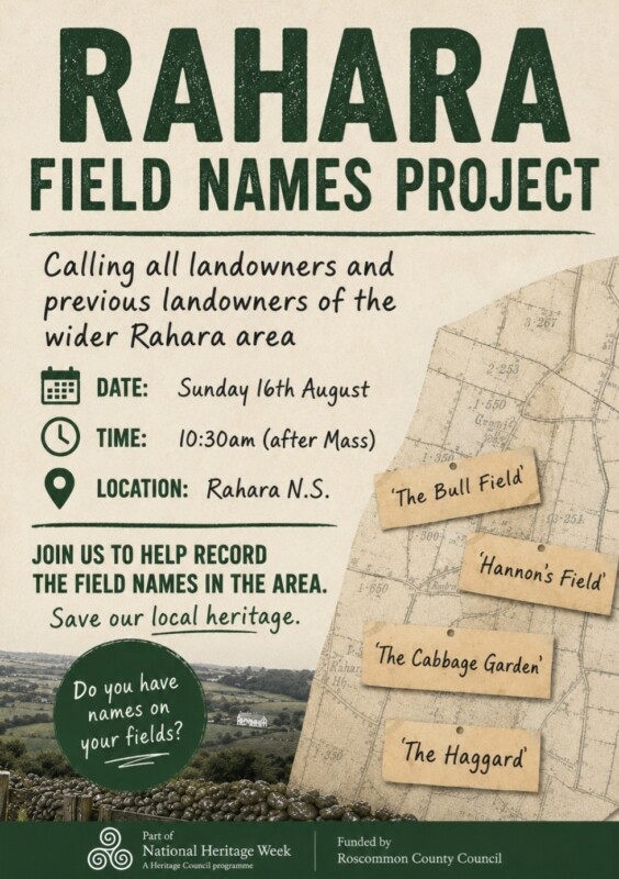 Field Names Poster 16th Aug 2026 Field Names Poster 16th Aug 2026