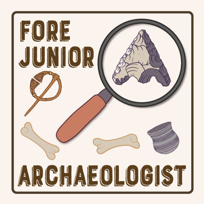 Fore junior arhaeologist sticker web Fore junior arhaeologist sticker web