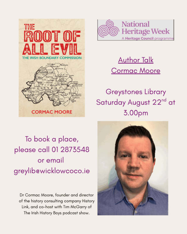 GS Dr Cormac Moore Author Talk GS Dr Cormac Moore Author Talk