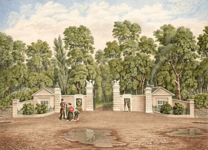 Gates to Marino by Edward Mc Farland 1853