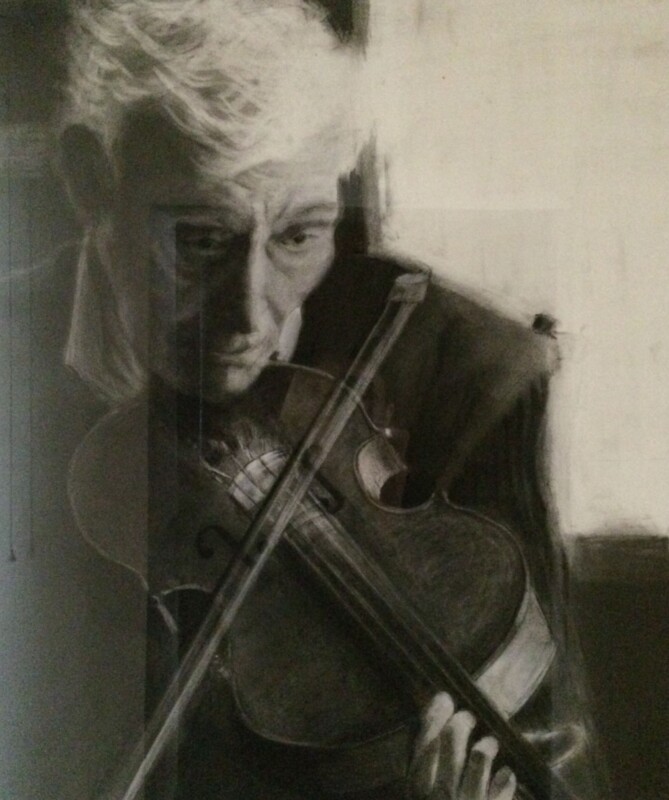 Joe Breen with his fiddle Moygownagh courtesy of Patrick and Carmel Patten Joe Breen with his fiddle Moygownagh courtesy of Patrick and Carmel Patten