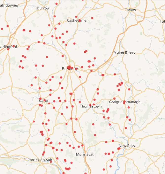 Kilkenny map