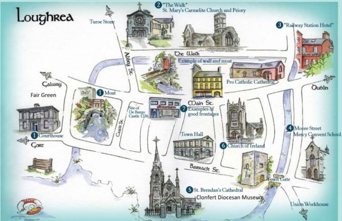 Loughrea Map