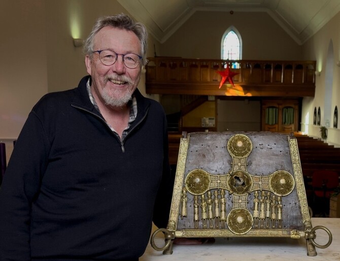 St Manchans shrine and Kevin St Manchans shrine and Kevin