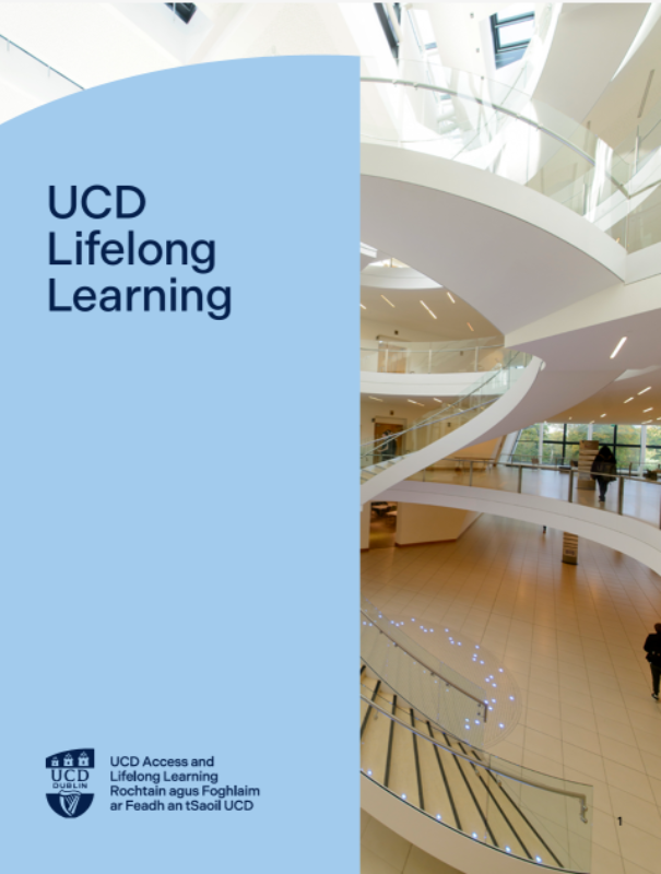 UCD Lifelong Learning 2026 27 brochure cover UCD Lifelong Learning 2026 27 brochure cover