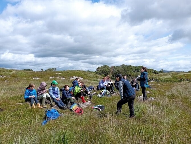 Junior rangers on bog3 002 Junior rangers on bog3 002