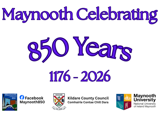 Maynooth 850 banner with logo credits