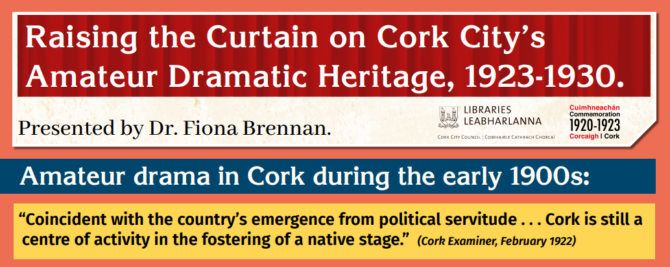 Cork Amateur Dramatics exhibition header