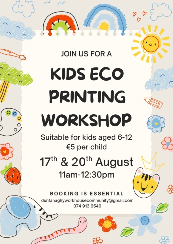 Arts Craft Eco Printing poster Arts Craft Eco Printing poster