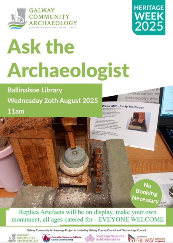 Ask the Archaeologist Ballinalsoe Library 2025