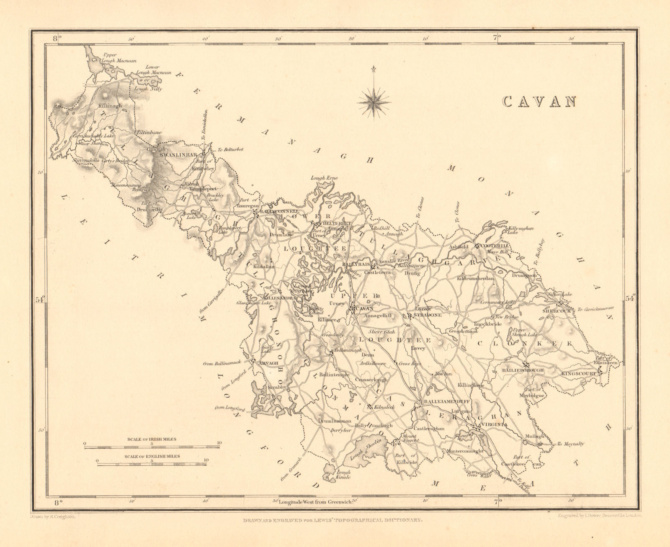 Cavan County Map Cavan County Map